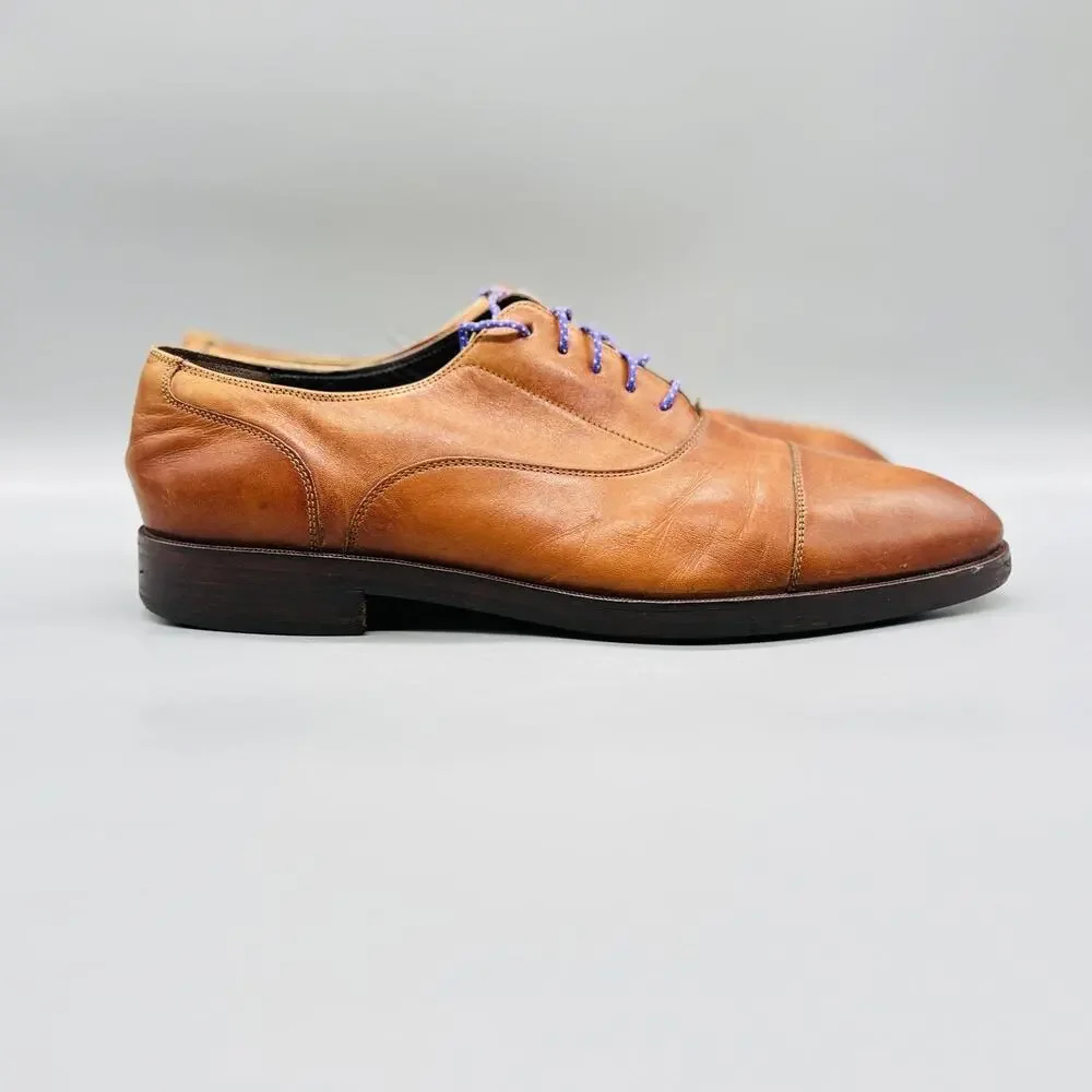 Cole Haan Shoes Mens 10.5 Brown Leather Grand OS Cap Toe Oxford Dress Classic